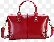 红色纹理女式包包