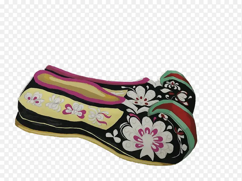 手绘中国风绣花鞋
