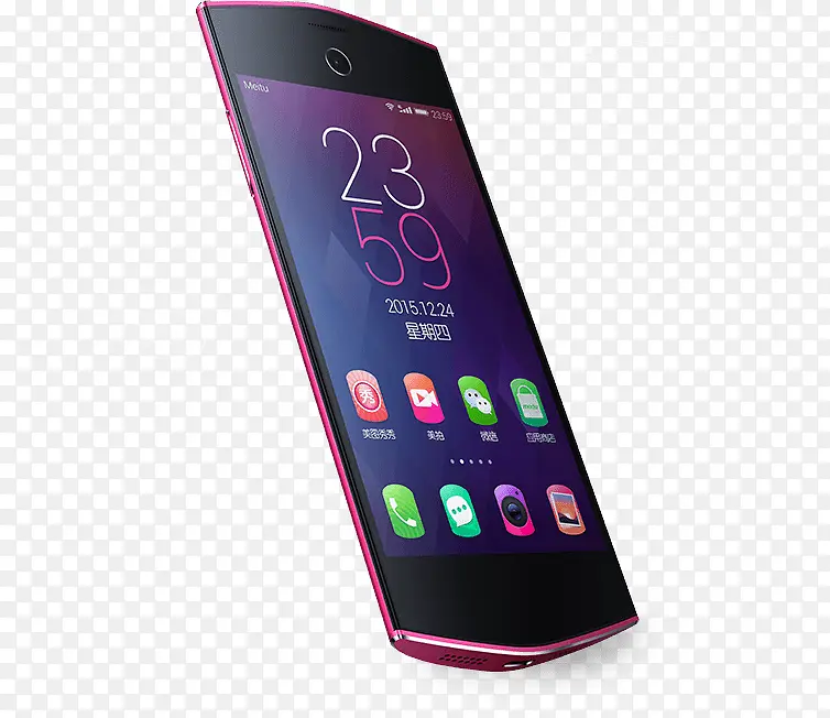 紫色超薄智能手机
