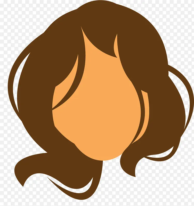 凌乱的褐色女性发型