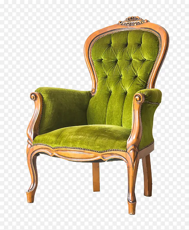 绿色欧式椅子