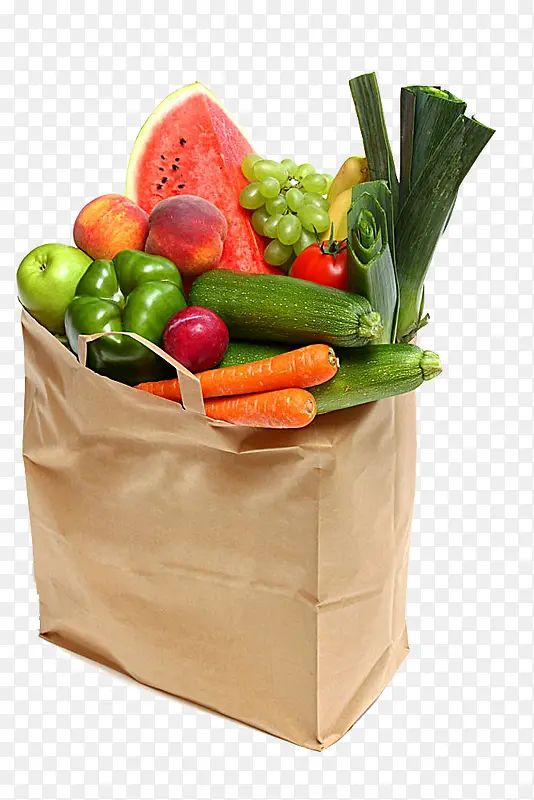 袋子里的蔬菜