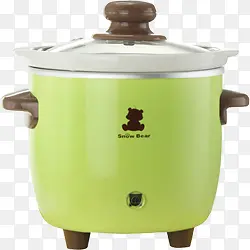 绿色可爱热奶器锅具母婴