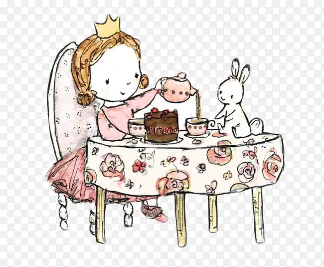 公主与兔子的下午茶