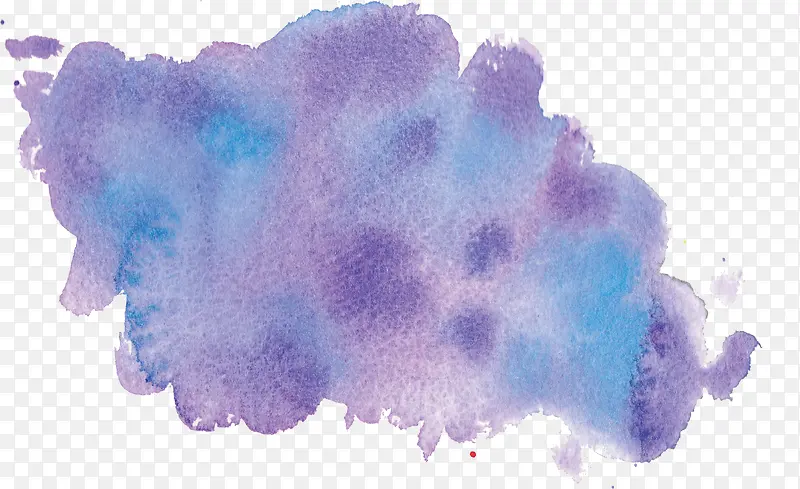 紫色创意水粉水彩画