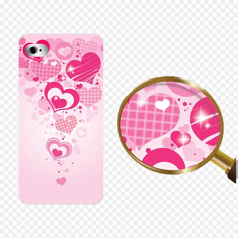 粉色装饰iphone7手机壳
