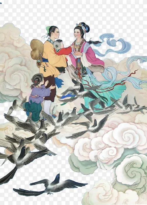 牛郎织女PNG图片素材下载_图片编号yezpgwgn-免抠素材网