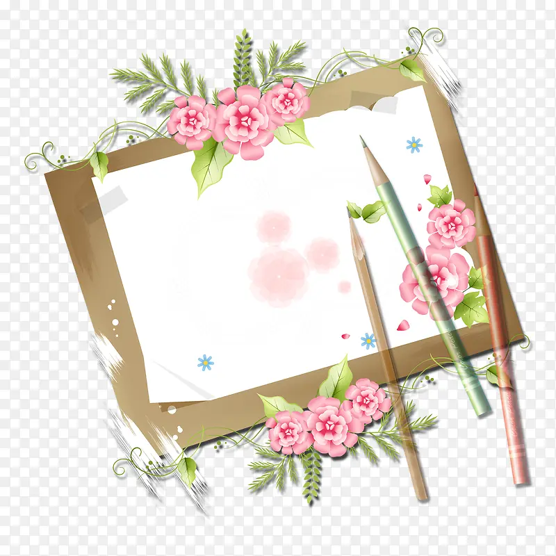中国风信纸花朵