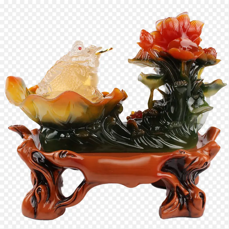 连年招财金蝉摆件