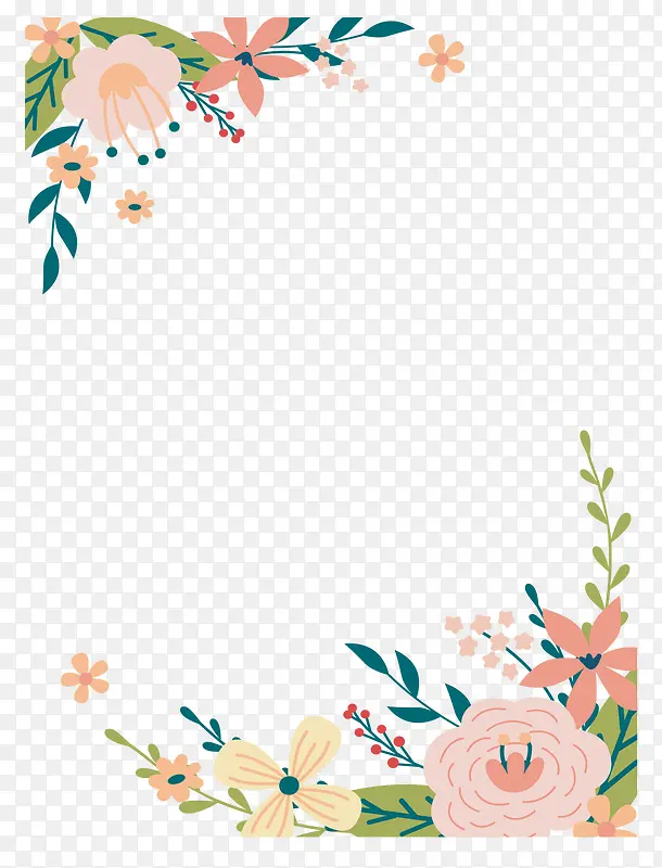 浪漫粉红婚礼花藤