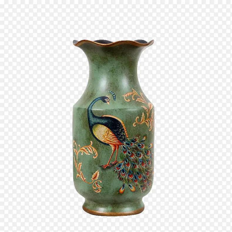 复古陶瓷花瓶摆件