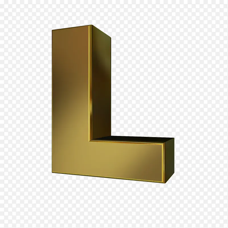 金属字母L