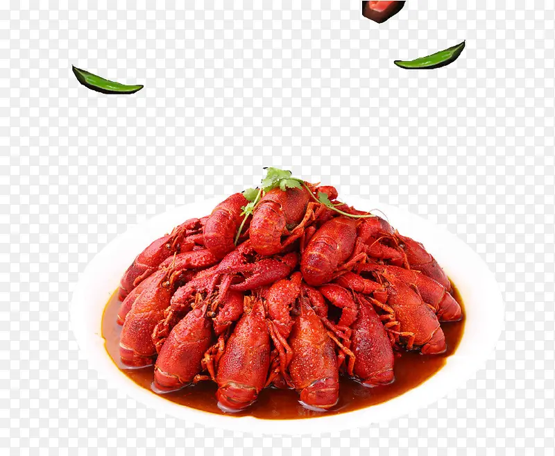 特色麻辣小龙虾插画免抠