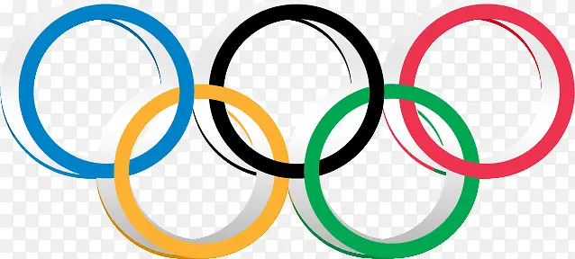 手绘五环奥运会标志