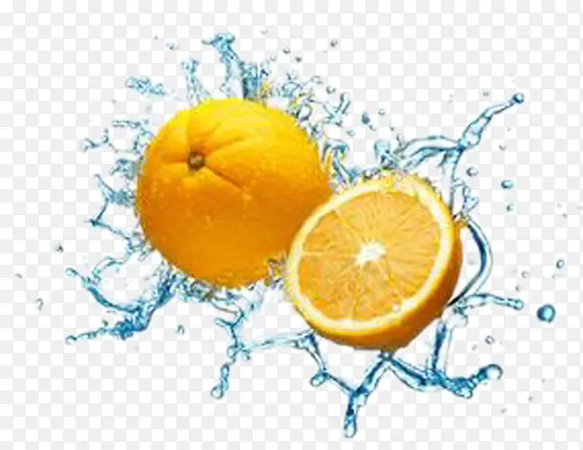 橙子带水的