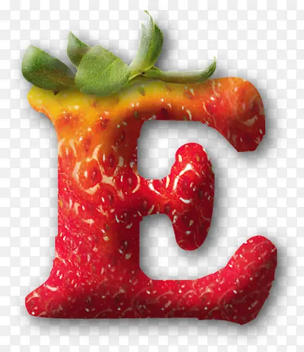 创意草莓字母