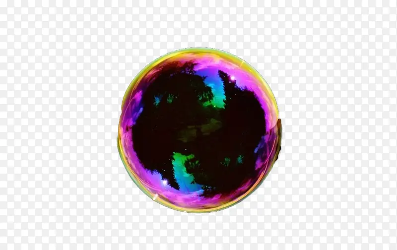 彩色泡泡里的地球