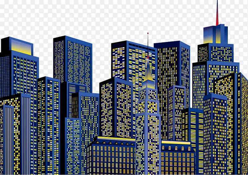 城市建筑矢量图