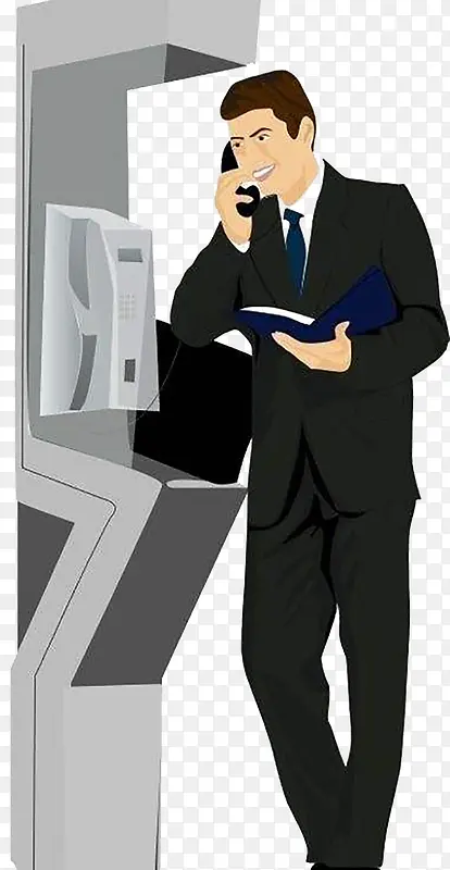公共电话听电话
