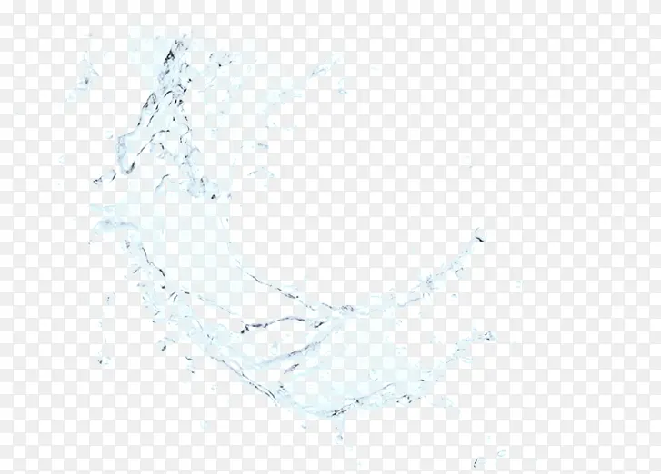 淡蓝色水修饰元素