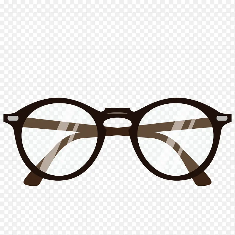 矢量复古眼镜