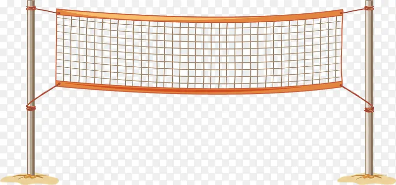 矢量图水彩网球网