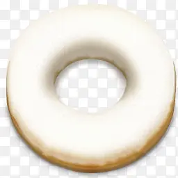 白色甜甜圈