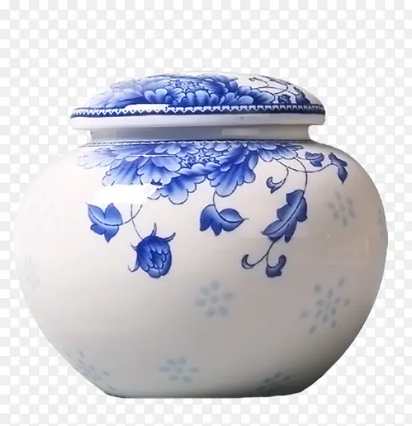 茶叶罐陶瓷青花瓷