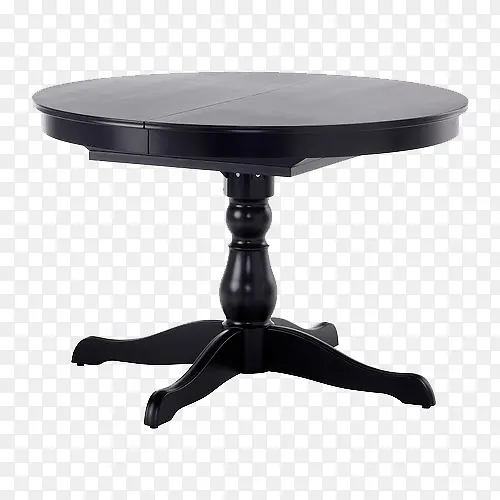 黑色木桌