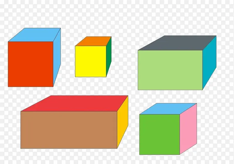 彩色教具立方体