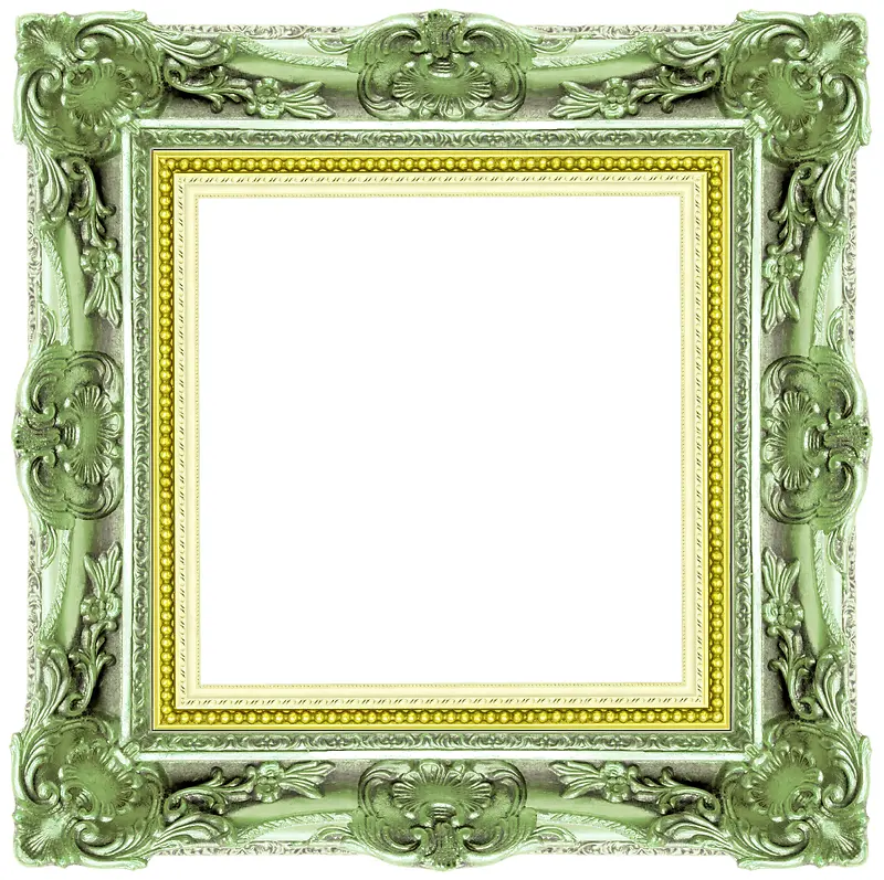 绿色装饰画框