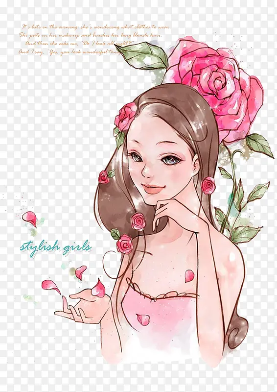 卡通洗脸美女PNG图片素材下载_图片编号qlvaxgbk-免抠素材网