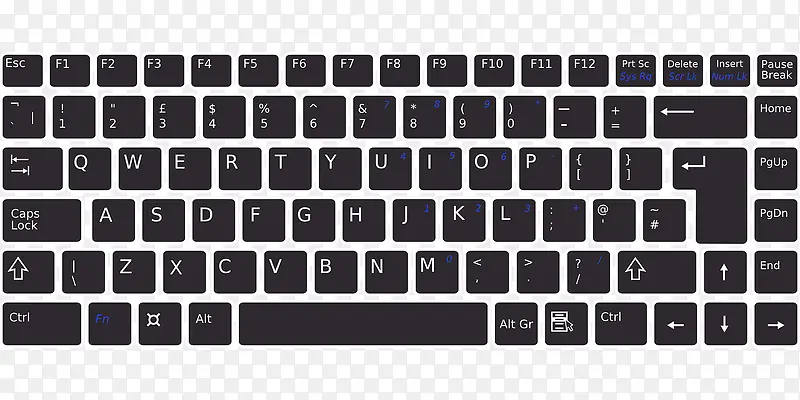 黑色的键盘