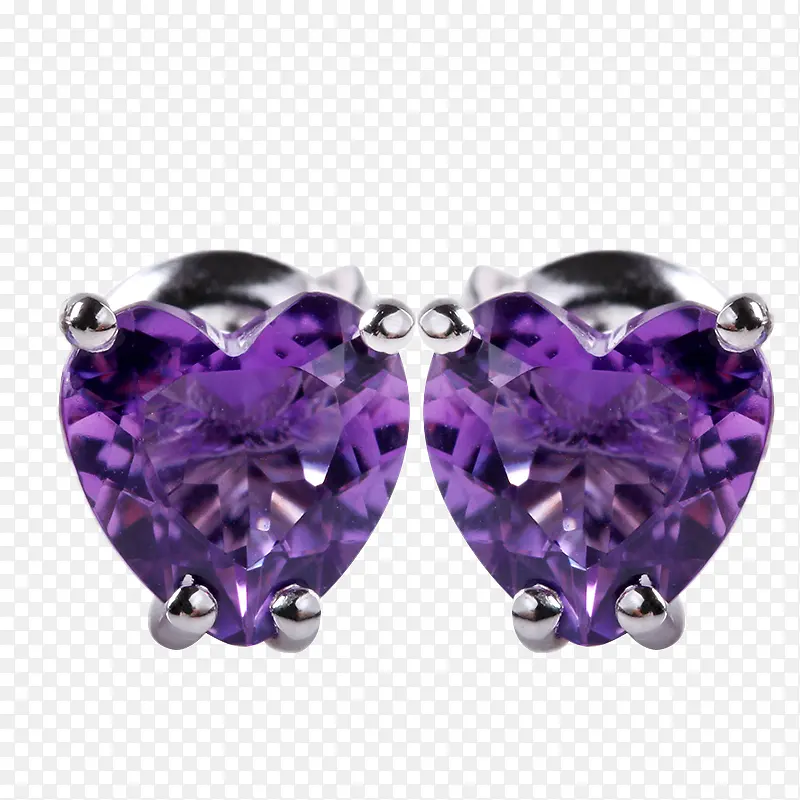 裴迪亚紫水晶耳钉