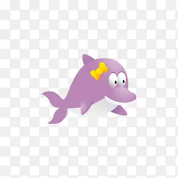 紫色的海豚图标