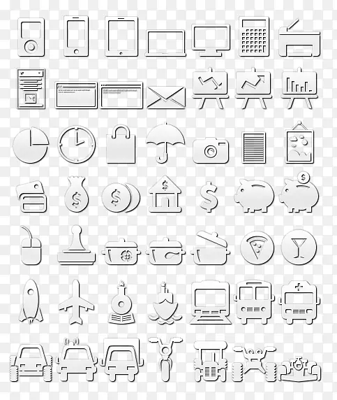 银色图标ui