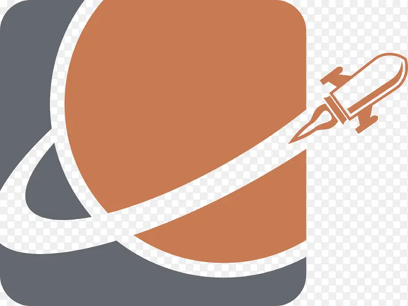 矢量火箭系列logo素材