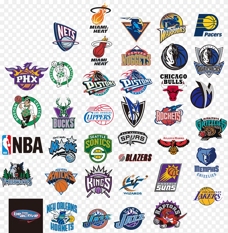 nba队标矢量图PNG图片素材下载_图片编号qmrdzeev-免抠素材网