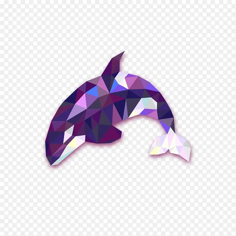 紫色水晶海豚