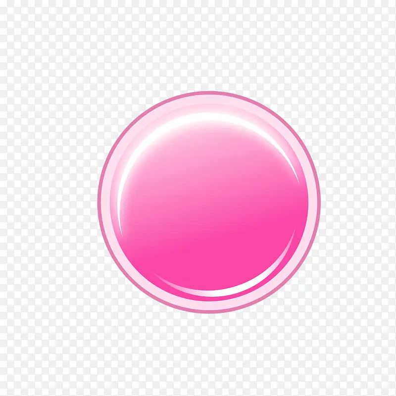粉色按钮物体