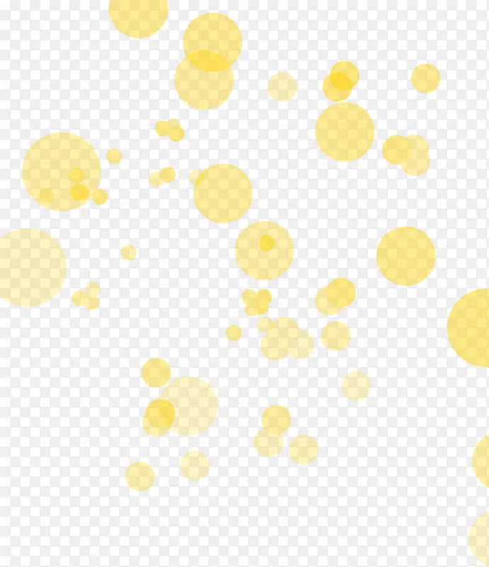 黄色悬浮气泡