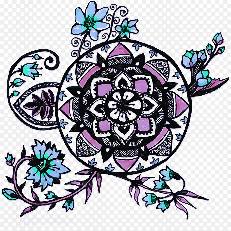 矢量花纹