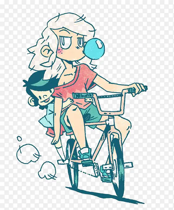 骑自行车