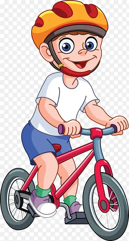 骑自行车的孩子