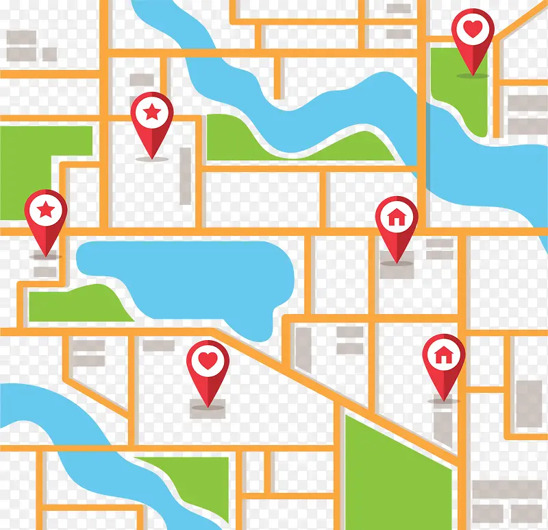 城市电子导航地图