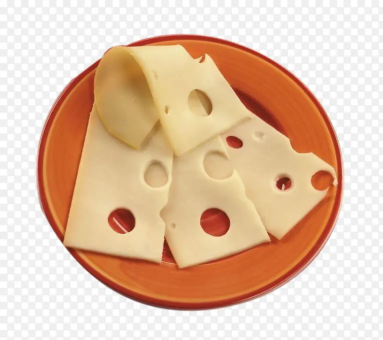瓷盘中的奶酪