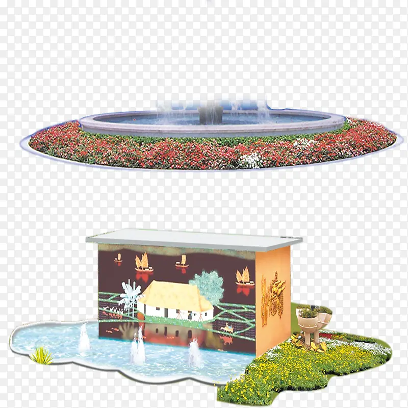 喷泉png元素