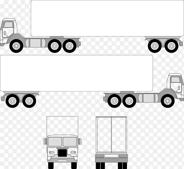 矢量大货车