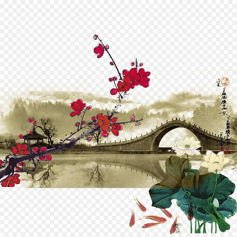 中国风桥