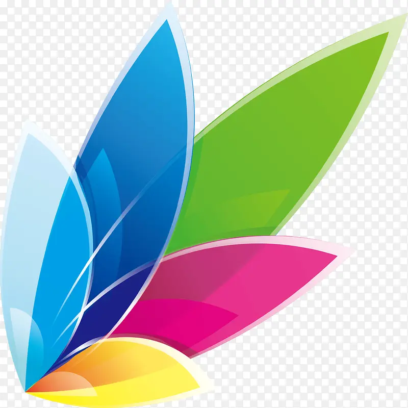 创意彩色logo色块设计